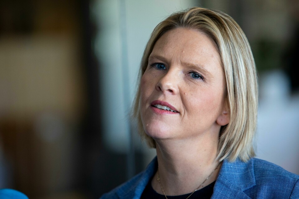 Politiet grep inn for å få fjernet en kommentar en mann skrev på Facebook-siden til Sylvi Listhaug. Oslo 20181024.
Sylvi Listhaug presenterte sin bok kalt
'Der andre tier' som blir gitt ut på Kagge forlag.
Foto: Tore Meek / NTB scanpix