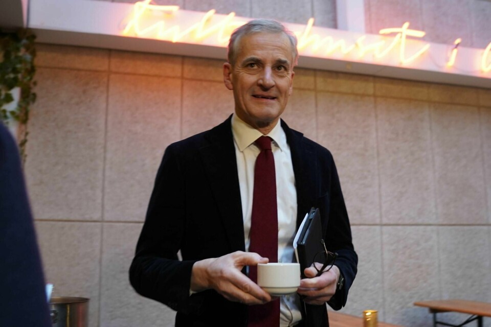 Ap-leder Jonas Gahr Støre ser lyst på fremtiden.