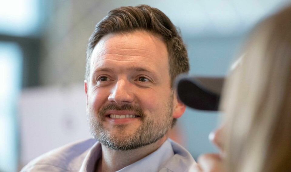 Oslo 20190430.Utviklingsminister Dag-Inge Ulstein snakker med ungdom på Elvebakken vg. om klimautfordringeneFoto: Terje Pedersen / NTB scanpix Oslo 20190430.Utviklingsminister Dag-Inge Ulstein snakker med ungdom på Elvebakken vg. om klimautfordringeneFoto: Terje Pedersen / NTB scanpix