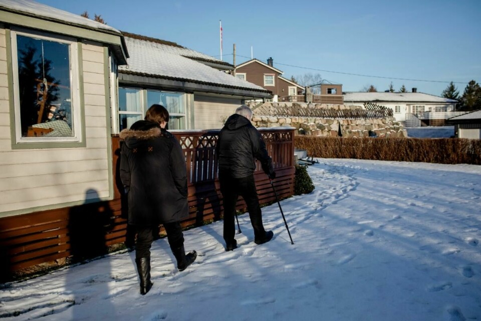 Både Torunn og Torgeir skulle gjerne blitt boende i Kvelde, men de har ikke lenger råd til å beholde huset. Torgeir og Torunn.
