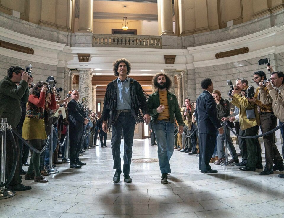 Aron Sorkins «The Trial of teh Chicago 7» følger venstreradikale fredsaktivister som straffeforfølges til skrekk og advarsel i USAs Nixon-periode. Foto: Selmer Media