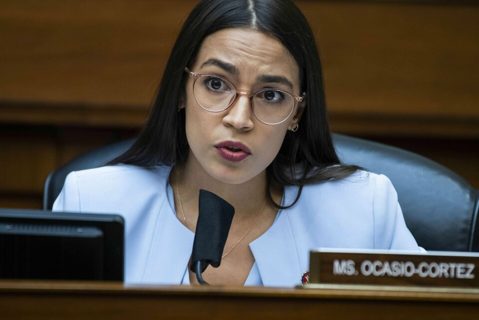 Demokratenes Alexandria Ocasio-Cortez er urolig for manglende smittevern. Foto: AFP/NTB