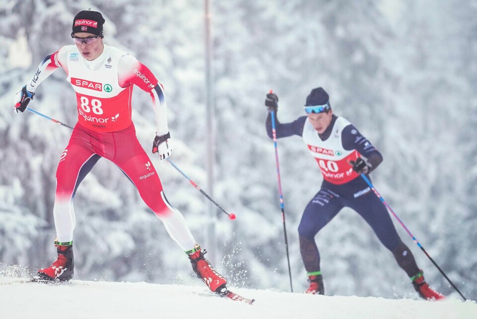 Harald Østberg Amundsen var til slutt overlegen på Sjusjøen lørdag.