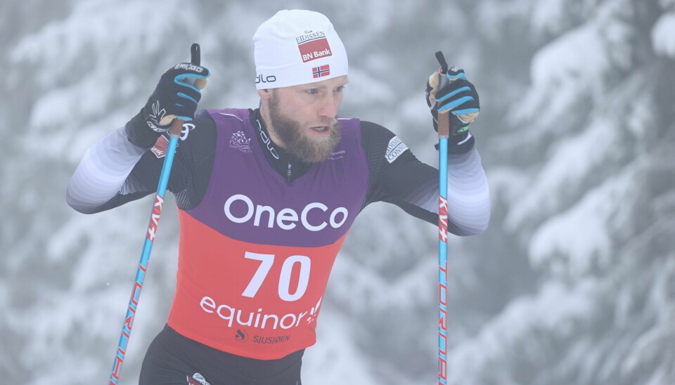 Martin Johnsrud Sundby fikk kroppen til å fungere i tåka på Sjusjøen søndag.