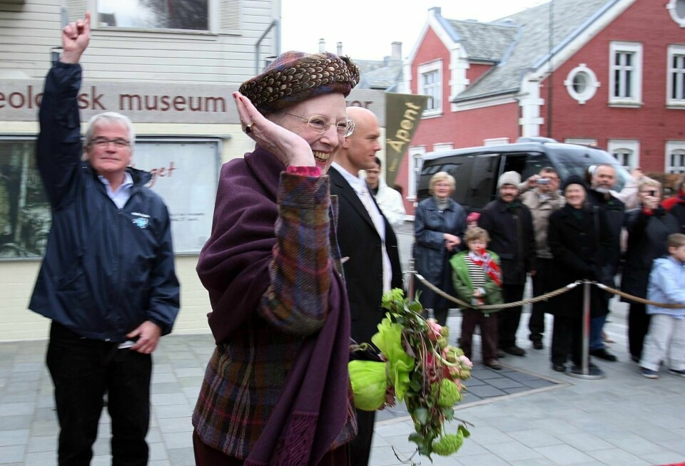 Arkeologisk museum stod på den kongelige ønskelisten da dronning Margrethe besøkte Stavanger i forbindelse med kulturhovedstadsåret i 2008. Regjeringen har ikke vist den samme interessen. Foto: Roy Storvik