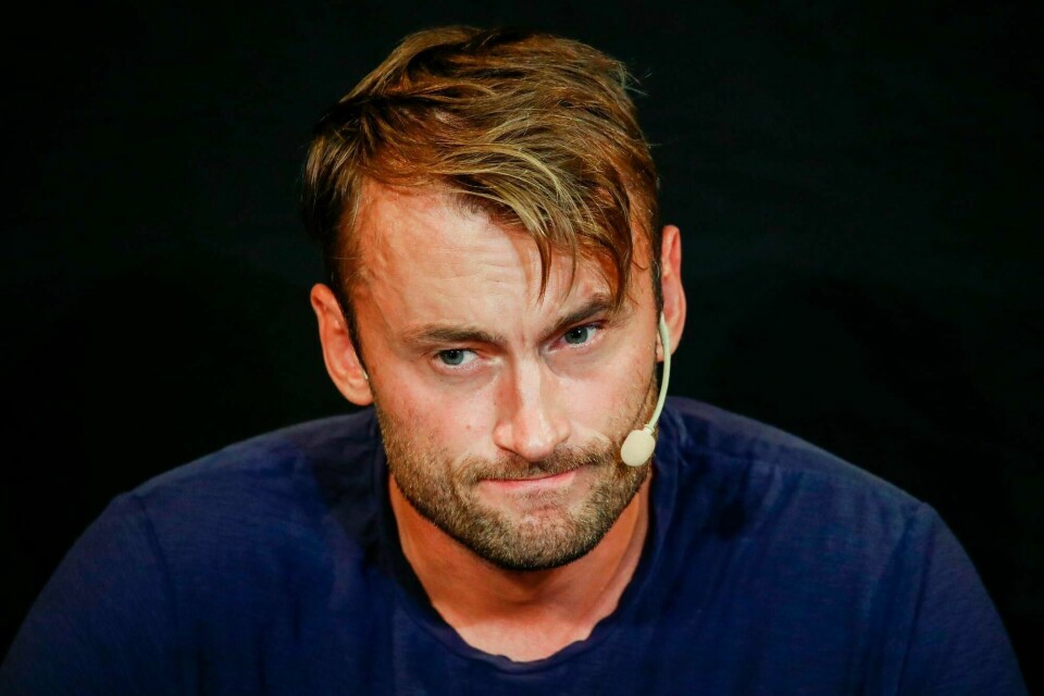 Petter Northug under pressekonferanse i Trondheim der han uttaler seg om hendelsen der han er siktet for kjøring i høy hastighet, kjøring i ruspåvirket tilstand og oppbevaring av narkotika.