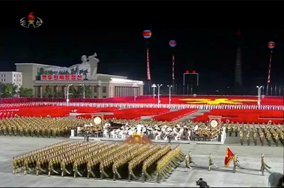 In this image made from video broadcasted by North Korea's KRT on Saturday, Oct. 10, 2020, military parade is held during a ceremony to celebrate the 75th anniversary of the countrys ruling party in Pyongyang.(KRT via AP) In this image made from video broadcasted by North Korea's KRT on Saturday, Oct. 10, 2020, military parade is held during a ceremony to celebrate the 75th anniversary of the countrys ruling party in Pyongyang.(KRT via AP)