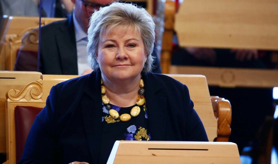 Statsminister Erna Solberg deltok onsdag i spontanspørretimen i Stortinget.