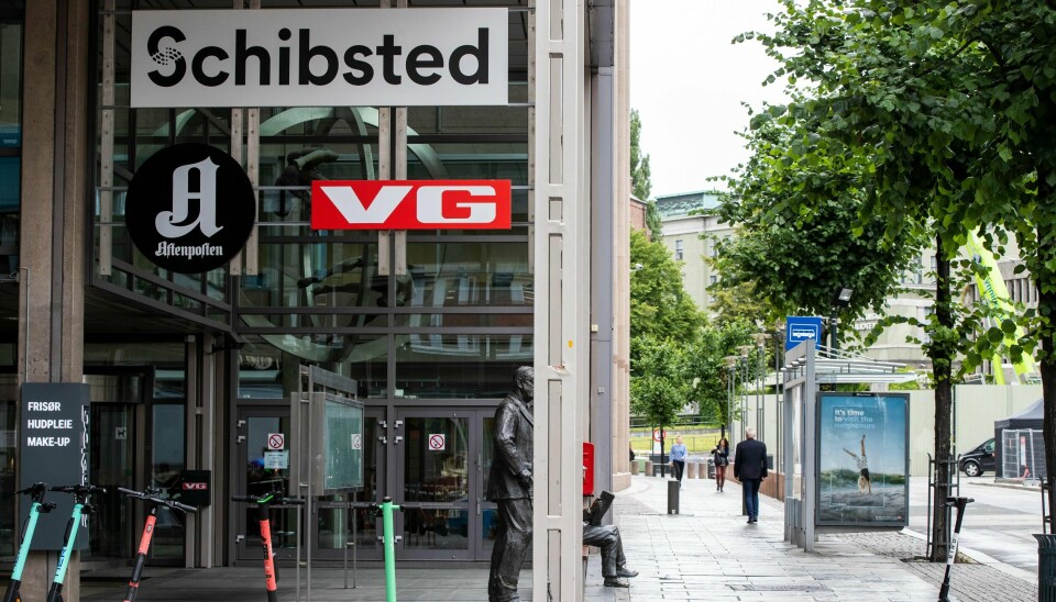 Schibsted, som blant annet eier VG og Aftenposten, har vært utsatt for et stort datainnbrudd. Foto: Berit Roald / NTB