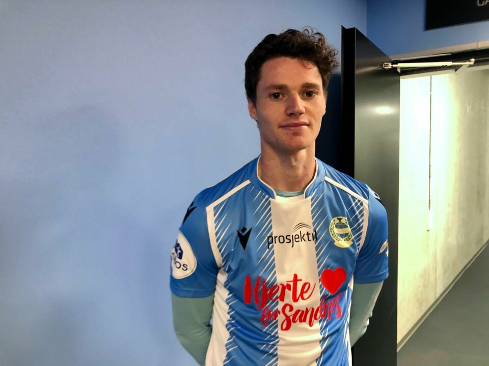 Jostein Ekeland var hadde to muligheter til å avgjøre kampen for Sandnes Ulf. Han mener at sjansene vil sitte når formen blir enda bedre. Foto: Håkon Mannsåker