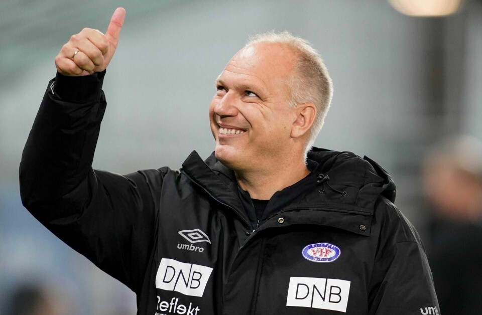 Han har hatt mye å smile for i sin første sesong på Intility Arena, Dag-Eilev Fagermo, og kan krone den med å ta VIFs første medalje på ti år.