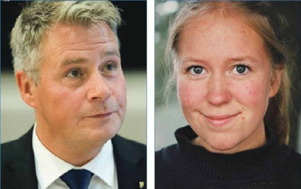 Vi har privilegier til felles, Per-Willy Amundsen (t.v.), men kanskje ikke så veldig mye annet, skriver Agnes Nordvik (t.h.). Foto: Berit Roald/NTB