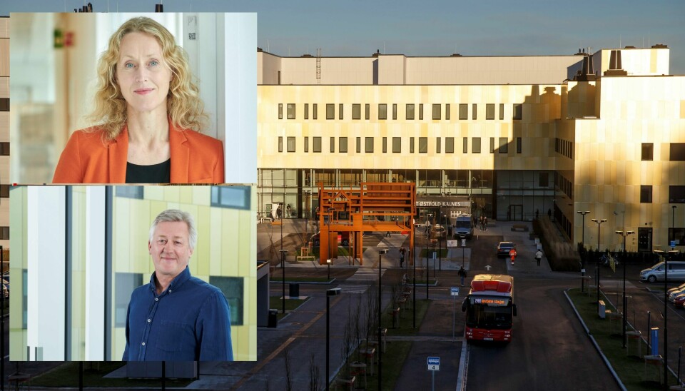 Vårt mål var at ingen pasienter skulle behøve å ligge på korridor. Det målet har vi ikke klart å nå. Det er ingen tvil om at sykehuset på Kalnes er for trangt, skriver Hege Gjessing, administrerende direktør i Sykehuset Østfold og Helge Stene-Johansen, fagdirektør i Sykehuset Østfold.