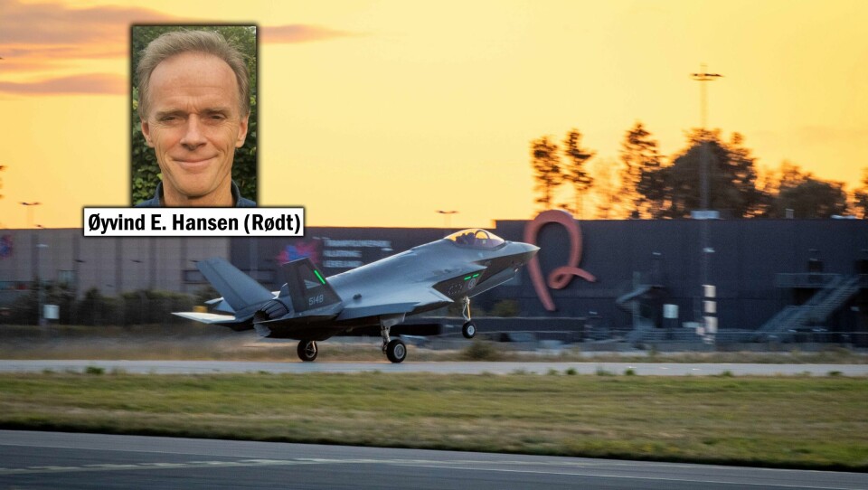 Plassering av anlegg for testing og vedlikehold av flymotorer til F-35 kampfly på Rygge flystasjon, øker faren for at Mosseregionen kan bli angrepsmål i en tilspisset internasjonal situasjon, skriver Øyvind E. Hansen (Rødt).