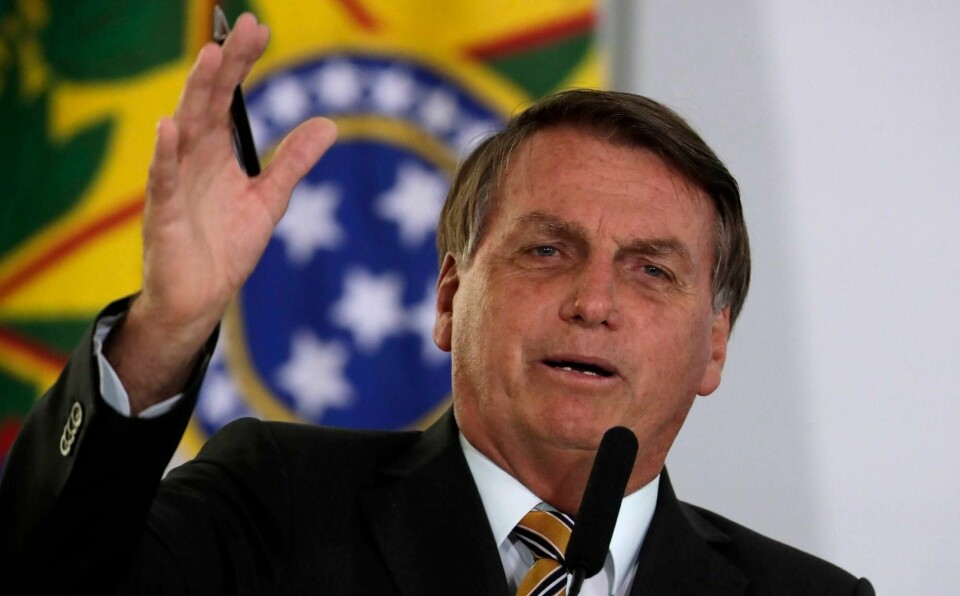 Vi må slutte å snakke om pandemien, sa Brasils president Jair Bolsonaro i en tale tirsdag.