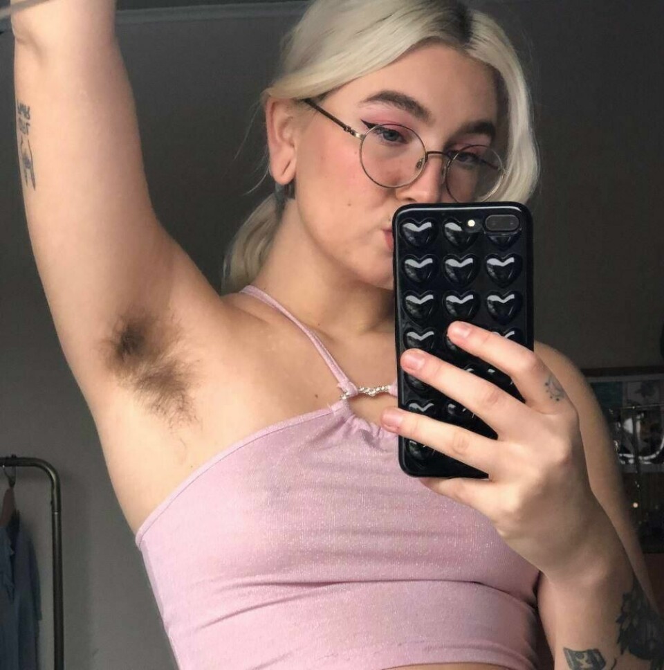Ina Luna Gundersen (25) kan aldri barbere seg igjen. For da kommer folk til å tro at hun er en hykler. Foto: Privat