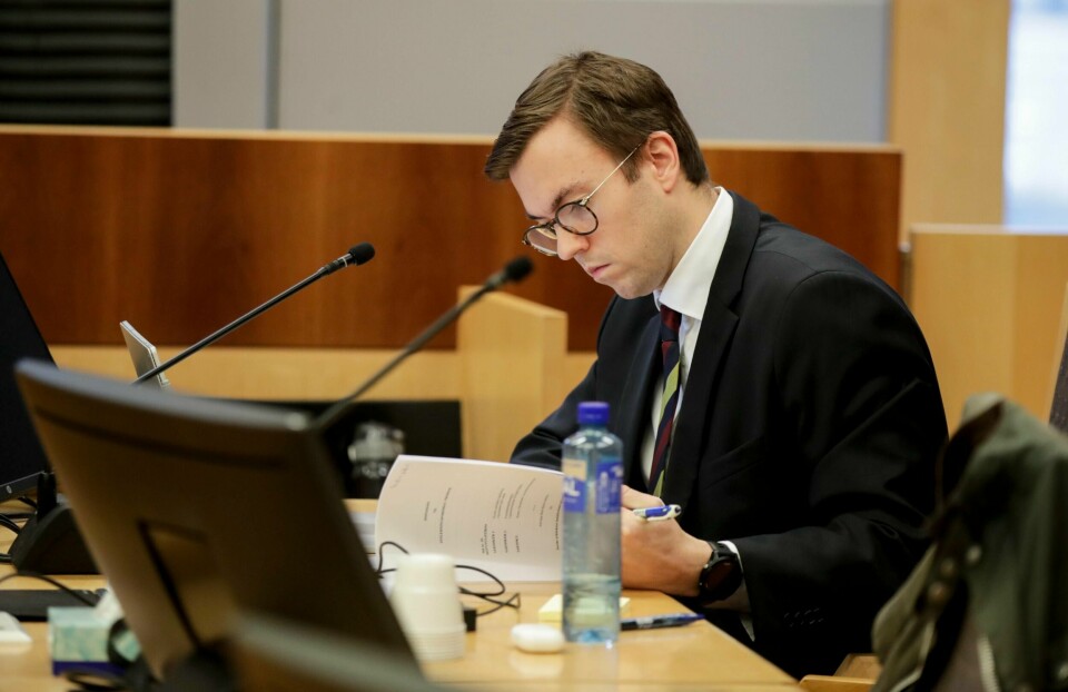 Advokat Andreas Hjetland representerer Regjeringsadvokaten i tvistemålet, som fører saken på vegne av Kommunal- og moderniseringsdepartementet. De mener søksmålet til Bedre byutvikling Moss (BMM) er grunnløst.