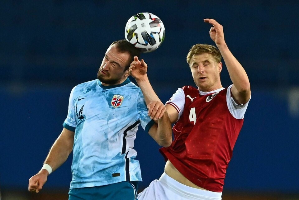 Vikings Veton Berisha (t.v.). Foto: Joe Klamar / AFP / NTB