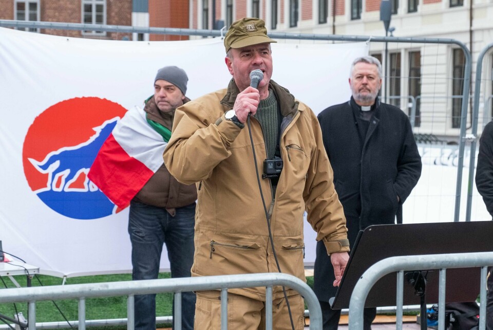 Anmeldelsen mot Sian-leder Lars Thorsen etter en appell i Kristiansand i 2019 er henlagt. Foto: Tor Erik Schrøder / NTB