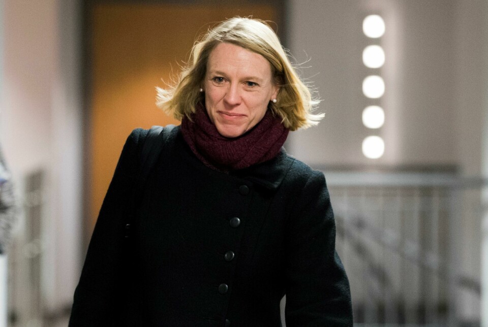 OSLO 20180108.Anniken Huitfeldt i korridoren under Arbeiderpartiet sitt sentralstyremøte mandag. Foto: Berit Roald / NTB OSLO 20180108.
Anniken Huitfeldt i korridoren under Arbeiderpartiet sitt sentralstyremøte mandag.
Foto: Berit Roald / NTB