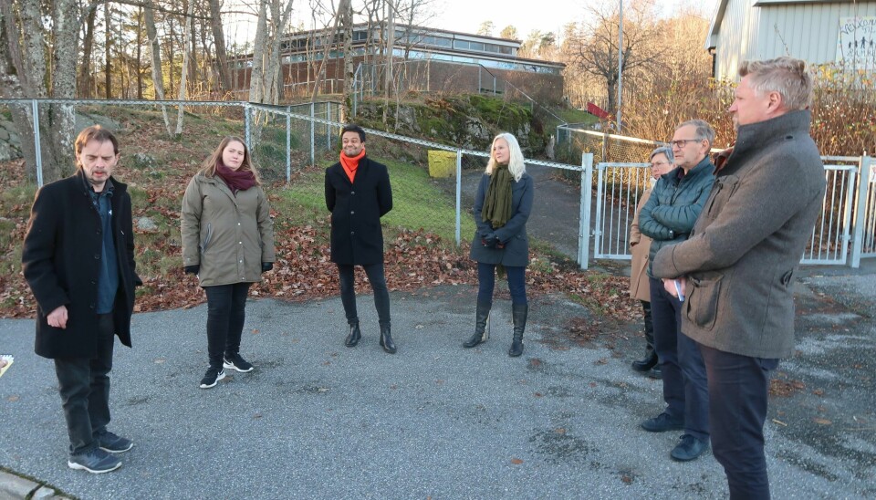 Gruppelederne Øivind Tandberg-Hanssen (SV), Annette Lindahl Raakil (Moss Sp), Shakeel Rehman (Ap), Benedicte Lund (MDG), ordfører Hanne Tollerud (Ap), Eirik Tveiten (Rødt) og Finn A. Jensen (KrF) vil beholde de åpne barnehagene i Moss.