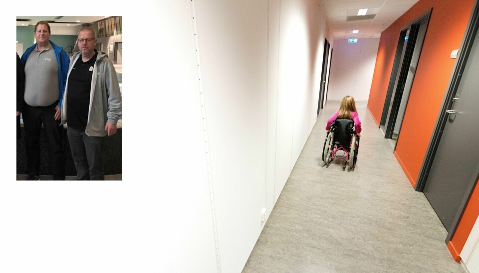 Handikappede Barns Foreldreforening Østfold (HBF). Nestleder Fredrik Fjeld Johansen og leder Runar Tønnesen.