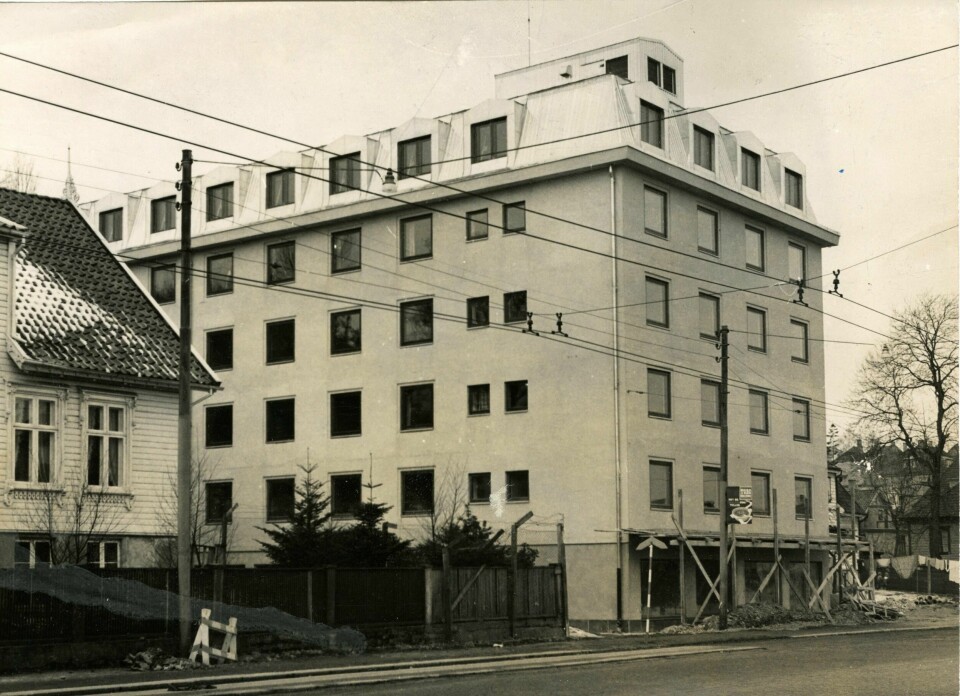 KNA-hotellet slik det framstod de første årene. Meningen var opprinnelig at hotellet skulle hete Ocean.
