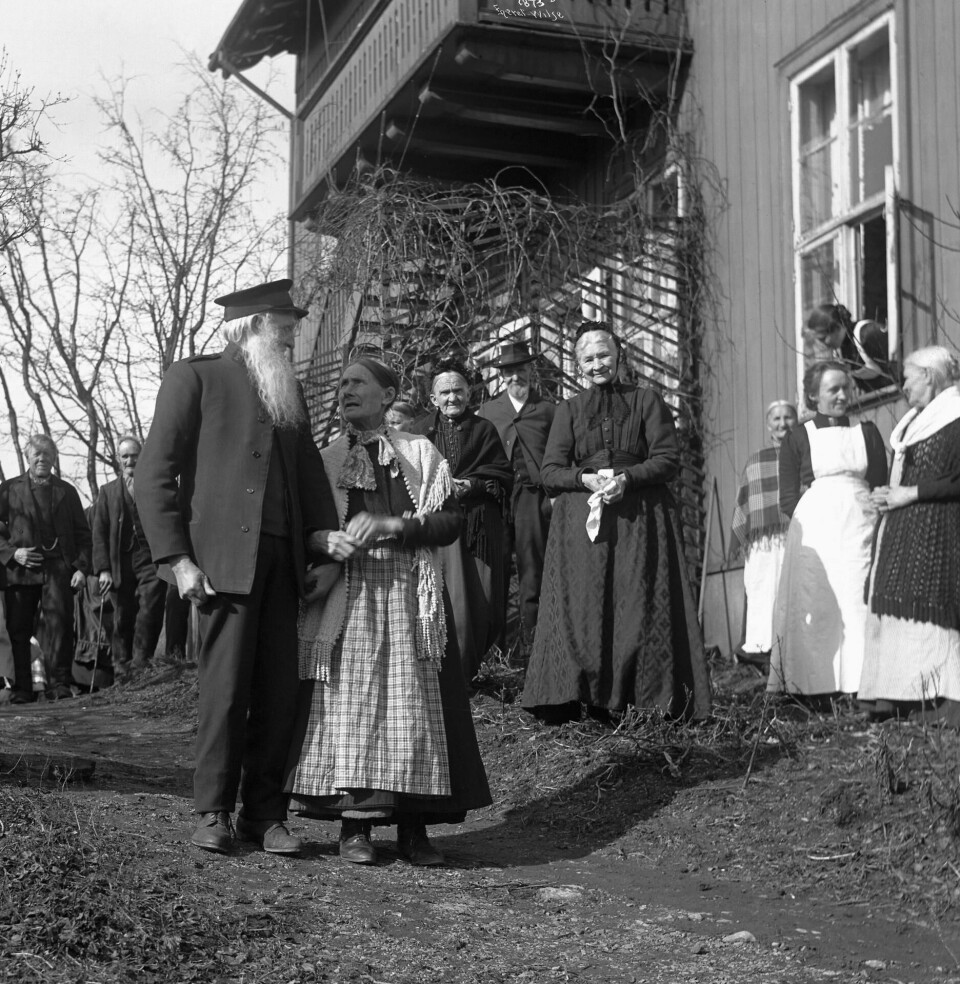 Frelsesarmeens gamlehjem Kveldssol i Verksgata 14 cirka 1920–30. Frelsesarmeens gamlehjem Kveldssol i Verksgata 14 cirka 1920–30.