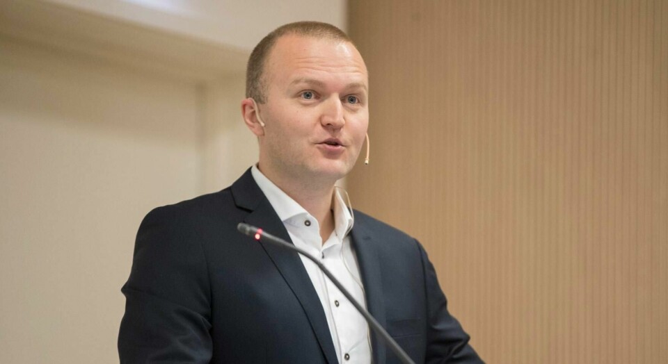 SSB-forsker Thomas von Brasch la fredag fram Statistisk sentralbyrå (SSB) sin rapport om månedene som har gått og utsiktene framover. Arkivfoto.