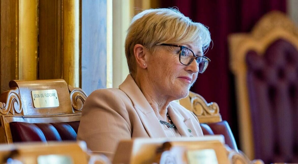 Liv Signe Navarsete (Sp) i Stortinget.
