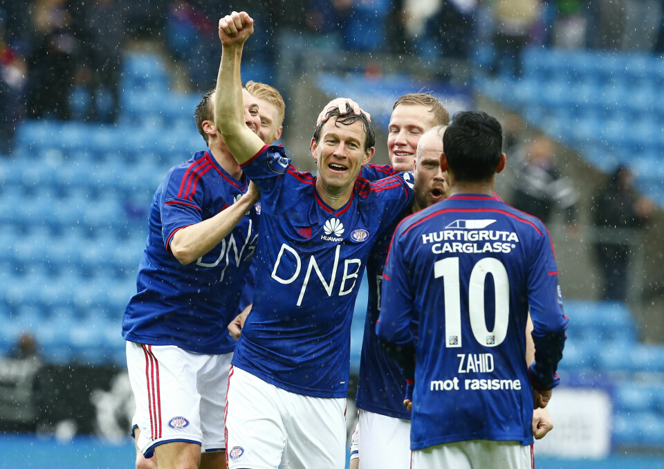 Morten Berre i 16. mai-kampen mot Mjøndalen på Ullevaal i år. Han har scoret mål i 20 sesonger på rad. FOTO: HEIKO JUNGE/NTB SCANPIX Morten Berre i 16. mai-kampen mot Mjøndalen på Ullevaal i år. Han har scoret mål i 20 sesonger på rad. FOTO: HEIKO JUNGE/NTB SCANPIX