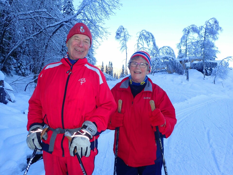 Søren og Fien Thorne fra Drammen hadde hatt seg en flott skitur inn til Svarthavna, så vidt inne i Drammen kommune. OLYMPUS DIGITAL CAMERA