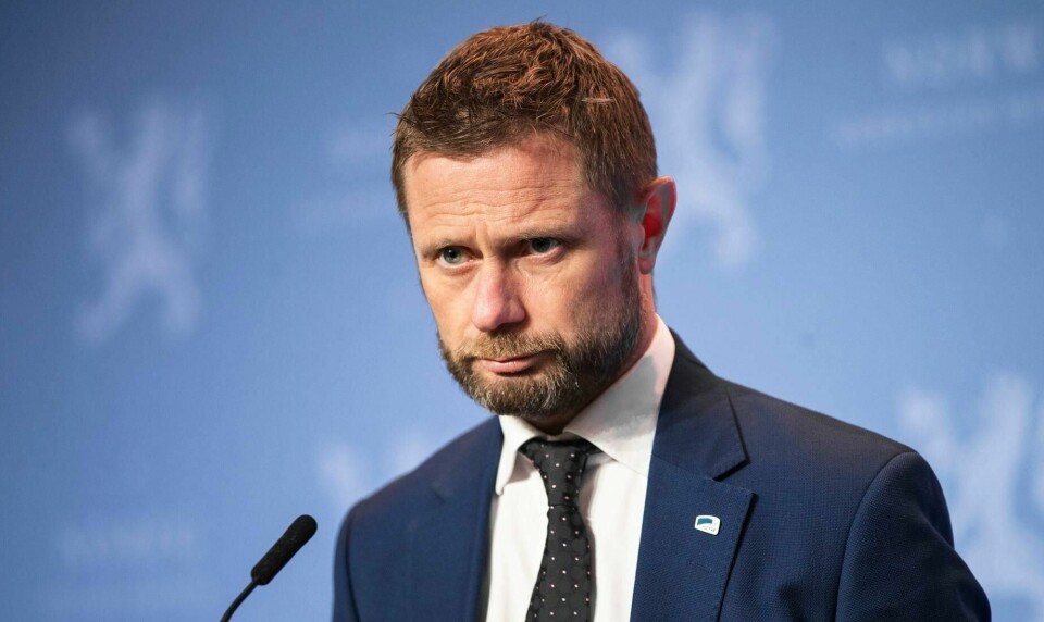 Helseminister Bent Høie.