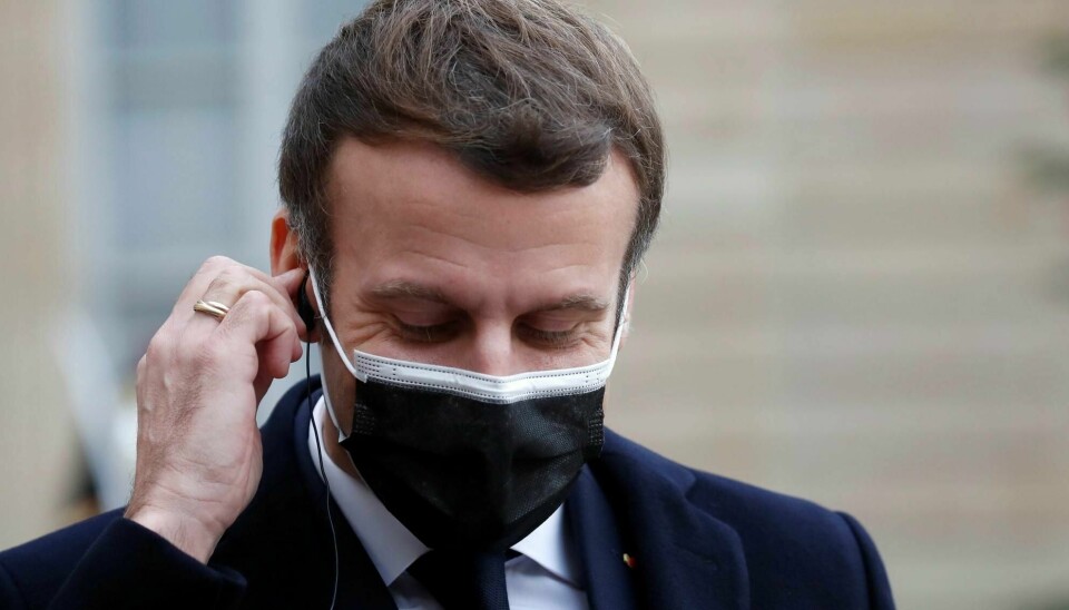 Frankrikes president Emmanuel Macron har fått påvist koronasmitte.