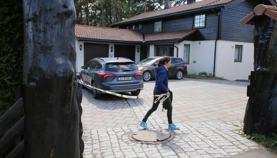 Tom Hagens hjem i Lørenskog. Bildet fra tidligere og tatt 11. mai 2020.