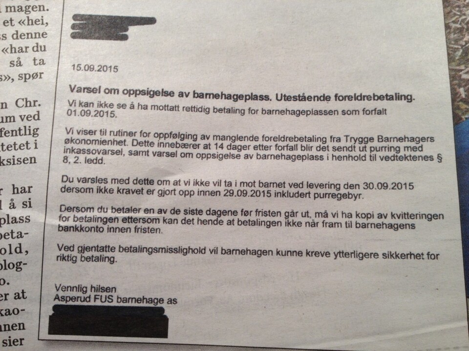 Her er brevet som ble sendt. Her er brevet som ble sendt.