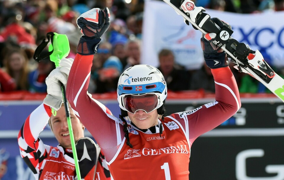 Henrik Kristoffersen gamblet og vant etter en sterk finish i Val d'Isere. FOTO: NTB SCANPIX