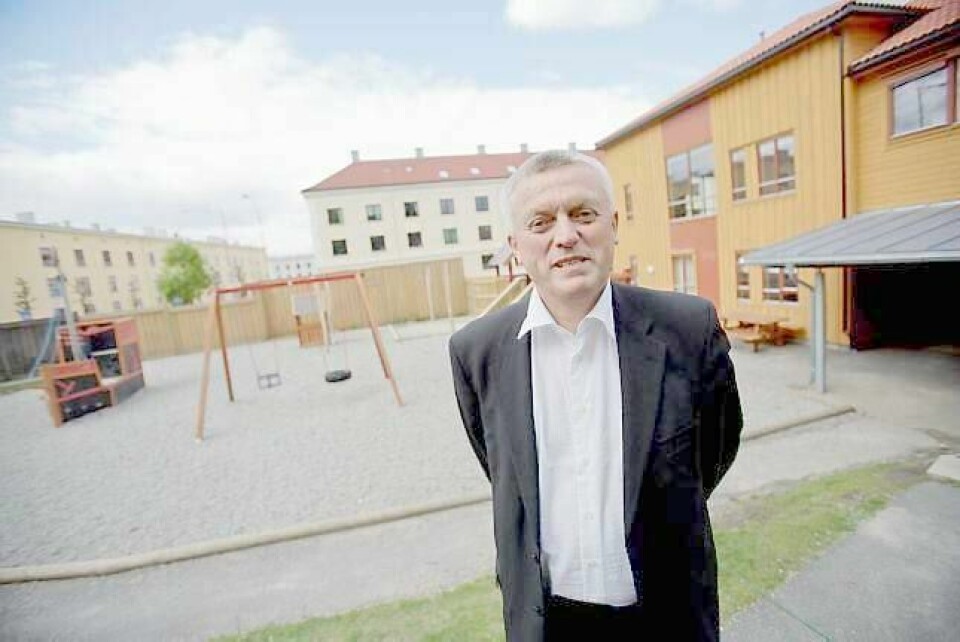 Arild Olsen, administrerende direktør i Private barnehagers landsforbund, mener pensjonsutbetalingene til private barnehager ikke kan isoleres fra det totale tilskuddsbildet til private barnehager. FOTO: STIAN LYSBERG SOLUM/NTB SCANPIX
