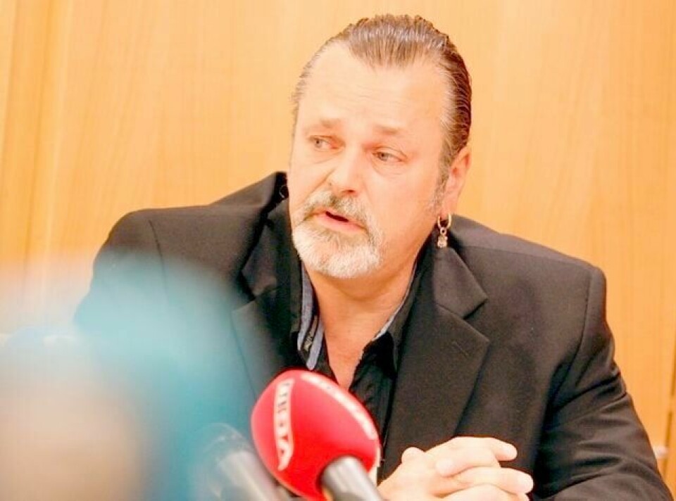 Den korrupsjonssiktede politimannen Eirik Jensen, her under en pressekonferanse i 2007, er nå løslatt fra varetekt. FOTO: NTB SCANPIX
