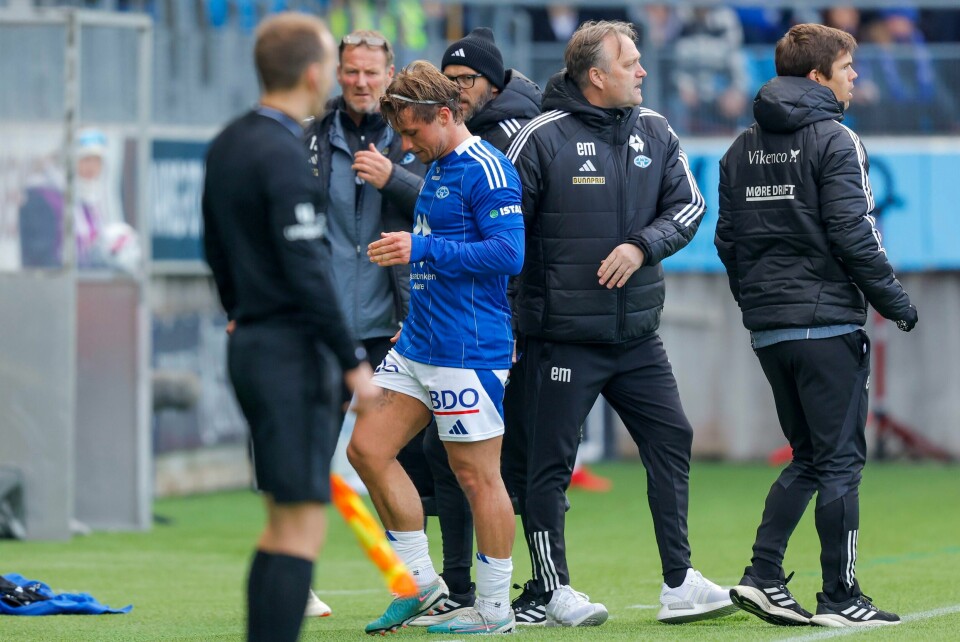 Fredrik Gulbrandsen ble skadd i serieåpningen mot Strømsgodset. Fredrik Gulbrandsen ble skadd i serieåpningen mot Strømsgodset. Foto: Svein Ove Ekornesvåg / NTB