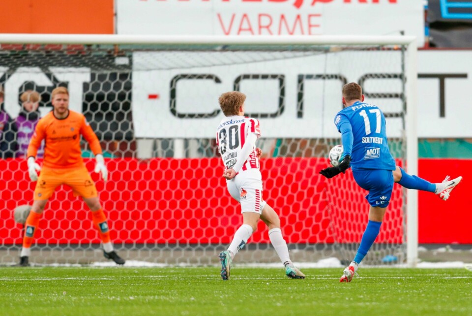 Joachim Soltvedt scoret for Brann mot Tromsø mandag. Joachim Soltvedt scoret for Brann mot Tromsø mandag.Foto: Rune Stoltz Bertinussen / NTB