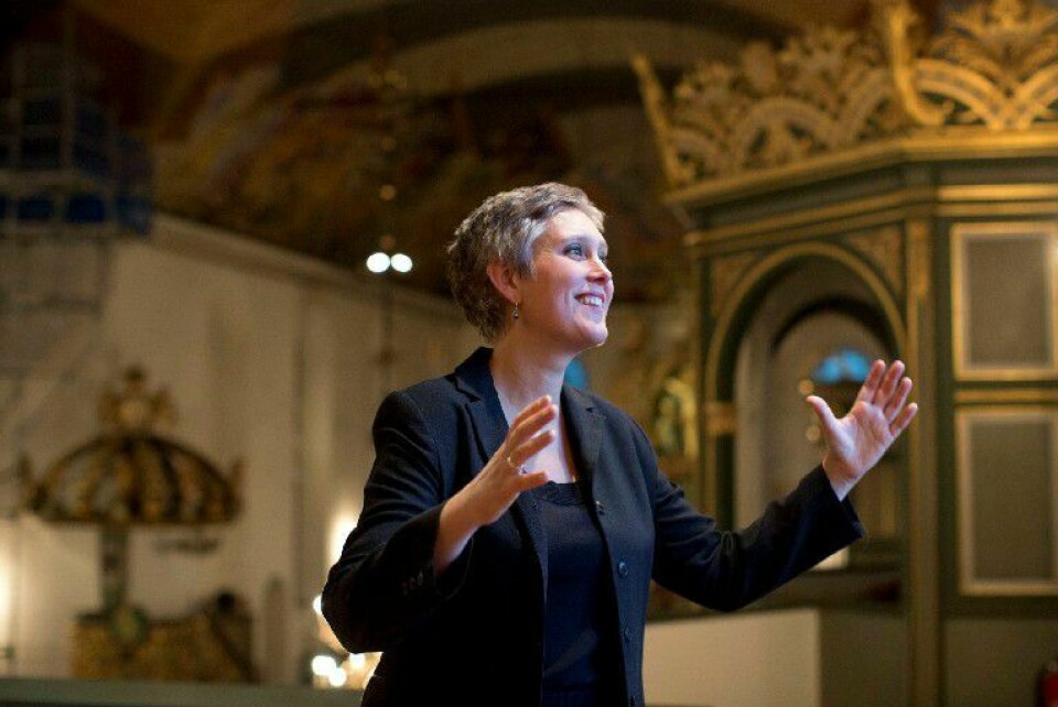 Vivianne Sydnes prioriterer gudstjeneste med Oslo Domkor framfor å være til stede under Grammy- showet i Los Angeles.FOTO: ELLEN LANDE GOSSNER