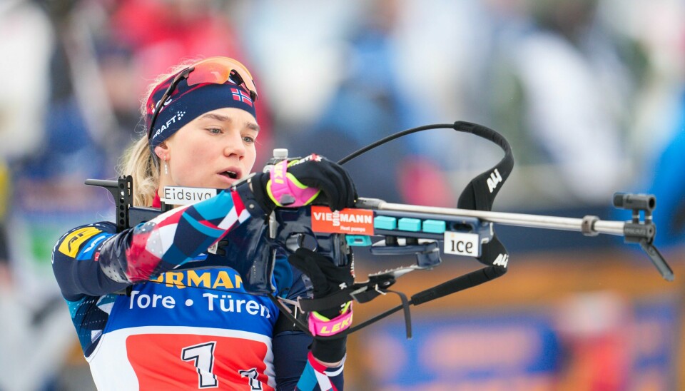 Juni Arnekleiv vant NM-gullet på sprinten og kongepokalen under NM i skiskyting på Geilo Juni Arnekleiv vant NM-gullet på sprinten og kongepokalen under NM i skiskyting på Geilo. Foto: Javad Parsa / NTB