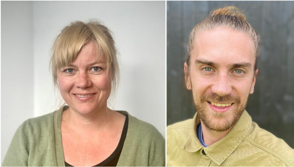 Stina Eiet Hamberg og Amund Røhr Heggelund, politiske rådgivere i Redd Barna Stina Eiet Hamberg og Amund Røhr Heggelund, politiske rådgivere i Redd Barna