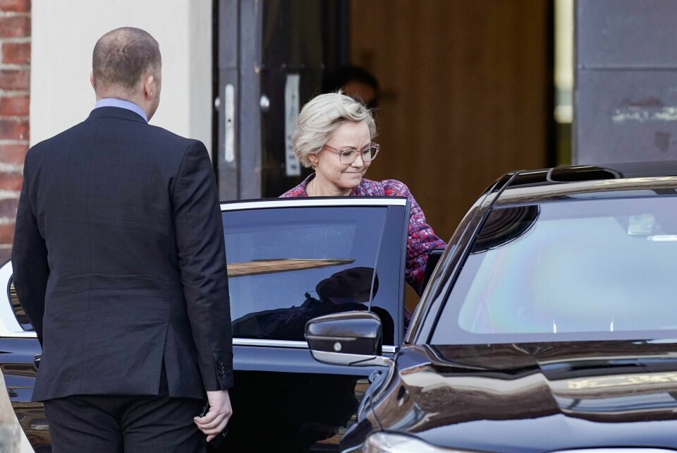 Kjerkol forlater Statsministerens kontor uten å snakke med pressen. Kjerkol forlater Statsministerens kontor uten å snakke med pressen. Foto: Cornelius Poppe / NTB