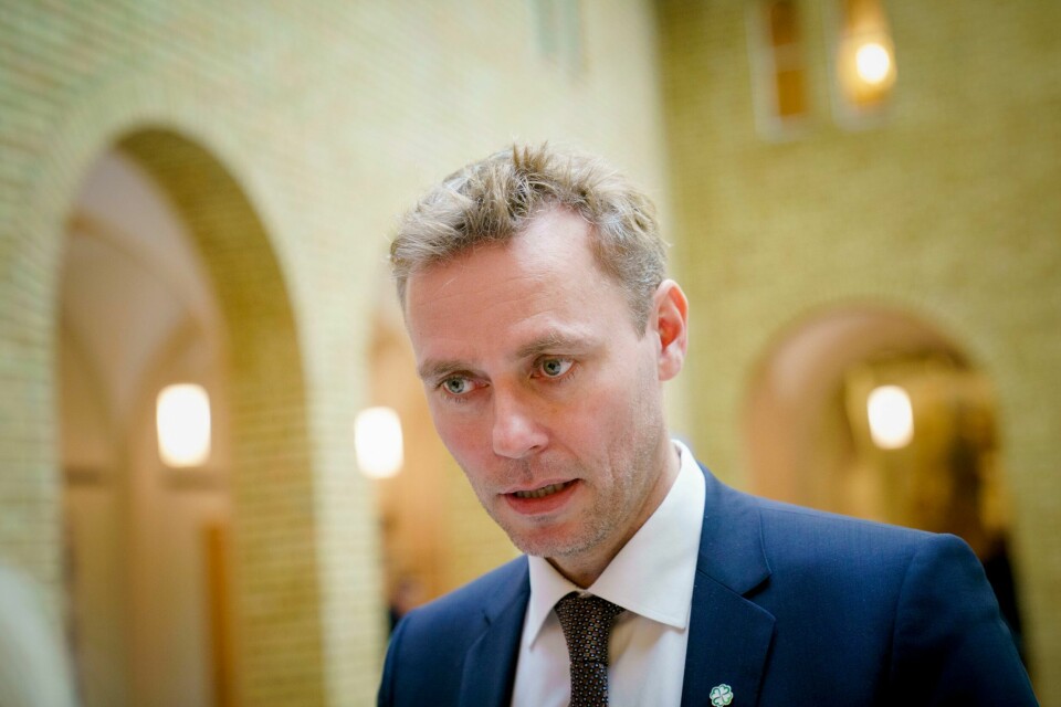 Høyere utdanningsminister Ola Borten Moe (Sp) vil ha nye kriterier for opptak av studenter. Høgare utdanningsminister Ola Borten Moe (Sp) rår kommande studentar til å setj seg inn i kva samfunnet treng framover. Foto: Stian Lysberg Solum / NTB / NPK