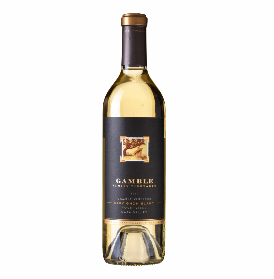 Gamble Family Vineyards Sauvignon Blanc 2020, kr 273,30. Foto: Produsenten VIN: Gamble Family Vineyards Sauvignon Blanc 2020, kr 273,30. Foto: Produsenten