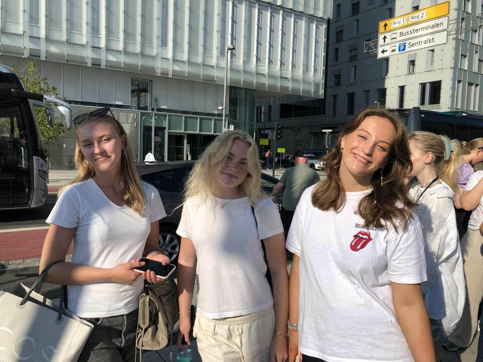 Fra venstre: Malene Engø (16), Ella Ekeid (17) og Emilie Aarhus (18) Fra venstre: Malene Engø (16), Ella Ekeid (17) og Emilie Aarhus (18)