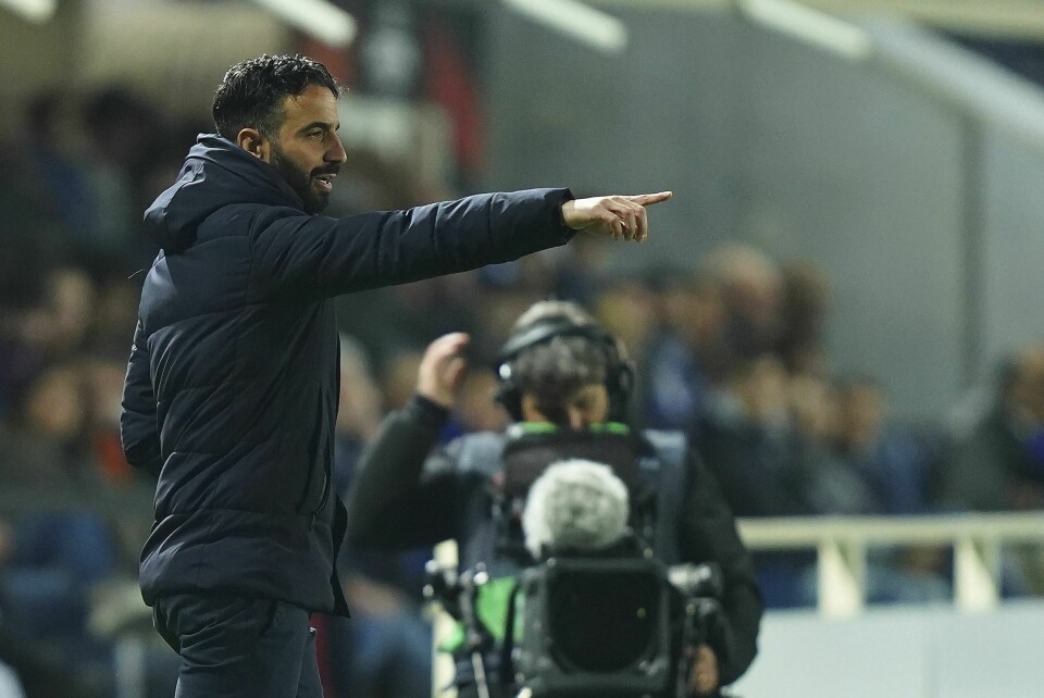 Rúben Amorim sier han ikke har vært til intervju hos Liverpool eller blitt enig med klubben om å ta over som manager. Rúben Amorim sier han ikke har vært til intervju hos Liverpool eller blitt enig med klubben om å ta over som manager etter sesongslutt. Foto: Spada / LaPresse / AP / NTB