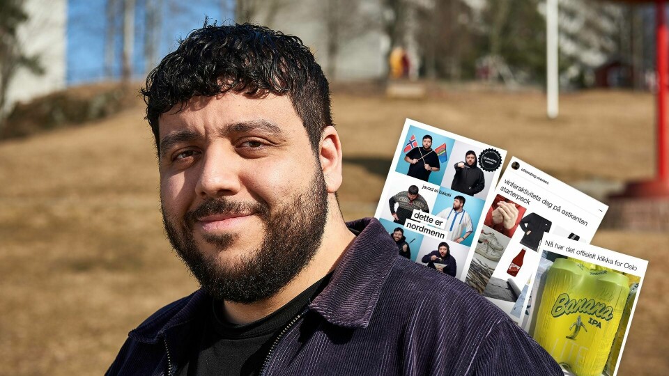 «Hvorfor ser jeg ut som en ungdomsarbeider med en tung fortid på absolutt alle pressebildene jeg tok», spør forfatter Javad El Bakali i en post på Instagram. Javad El Bakali kommer med bok.